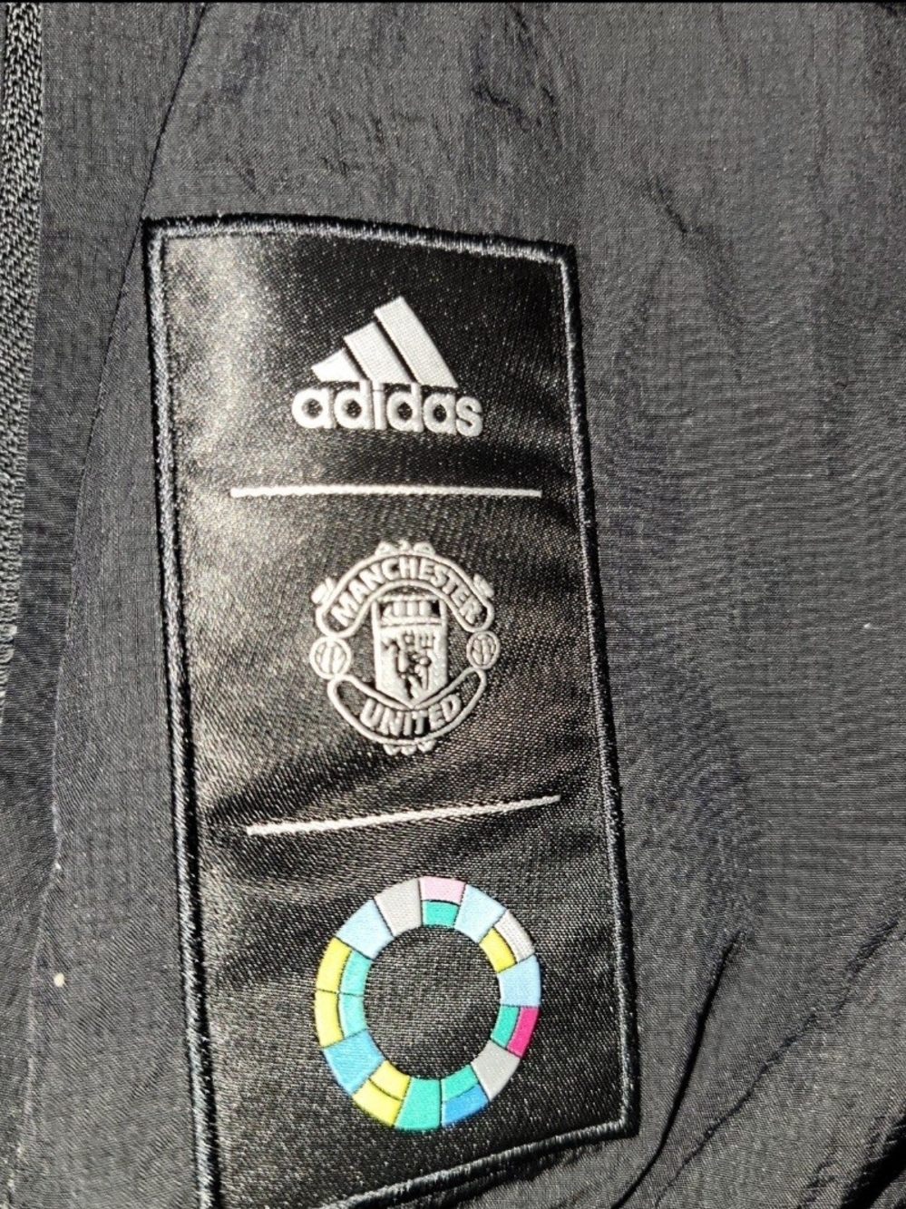 adidas Manchester United x Peter Saville Jacket Black Size M HY4739 - Picture 6 of 10